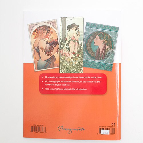 Pomegranate, Coloring Books, Art & School, Alphonse Mucha, 1314